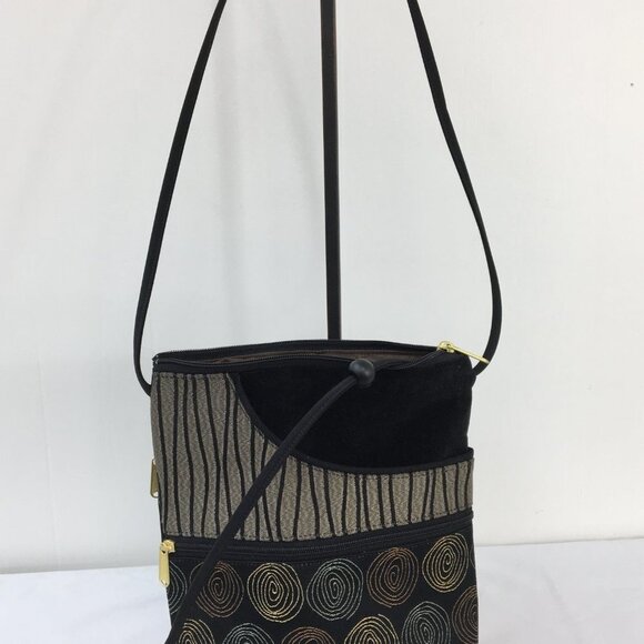 Danny K Beverly Hills,CA Tapestry Adjustable Crossbody Purse EXCELLENT Condition - Picture 9 of 15